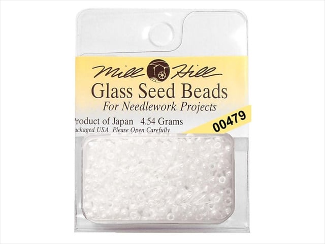 Mill Hill Glass Seed Beads 4.54g-White 00479