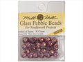 Mill Hill Glass Pebble Beads 5.5mm 30/Pkg-Amethyst 05202