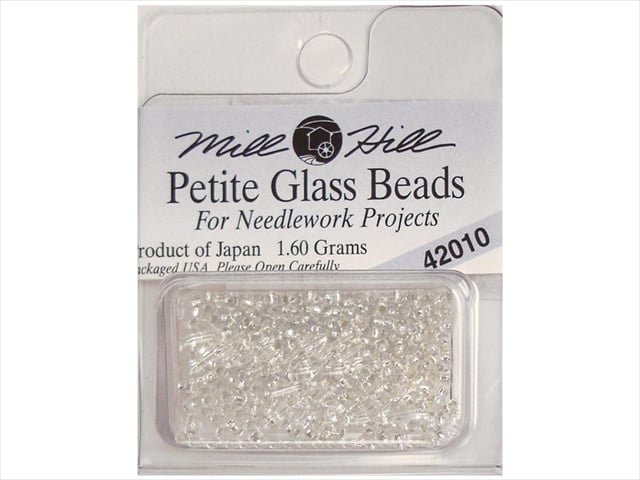 Mill Hill Petite Glass Seed Beads 2mm 1.6g-Ice 42010