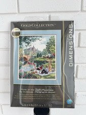 Dimensions Gold Collection Picnic On The Lawn Counted Cross Stitch Kit