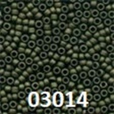 Matte Olive Antique Seed Beads Size 11 03014