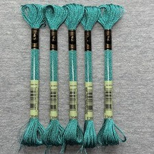 DMC Light Effects E3849 Six-Strand Embroidery Thread JEWELS AQUAMARINE BLUE 8.7-Yards