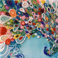 Abris Art peacock tail embroidery kit AM-187