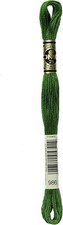DMC Mouline Special 986 Six-Strand Embroidery Thread Very Dark Forest Green 8.7-Yards