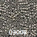 Mill Hill Antique Glass Seed Beads 2.5mm 2.63g-Pewter 03008