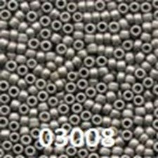 Mill Hill Antique Glass Seed Beads 2.5mm 2.63g-Pewter 03008