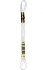 DMC Mouline Special BLANC Six-Strand Embroidery Thread White 8.7-Yards